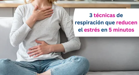 Técnicas de respiración para reducir el estrés en menos de 5 minutos