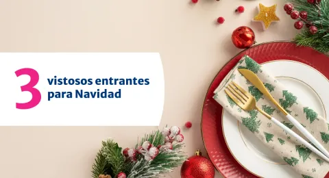 3 vistosos entrantes para Navidad